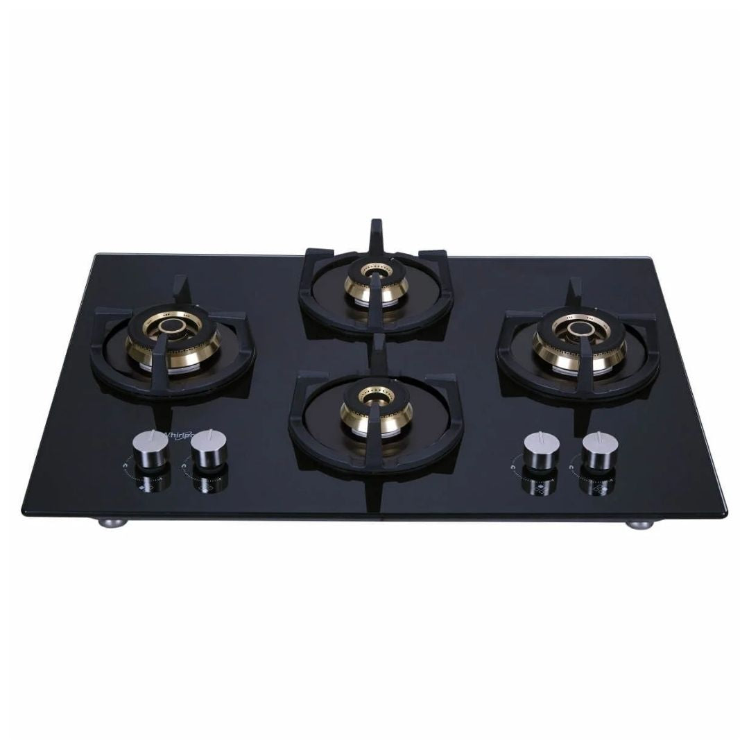 Whirlpool 70 cm 4 Burner Hob Elite Pro Series ELITE PRO BRASS HYBRID 704 MT