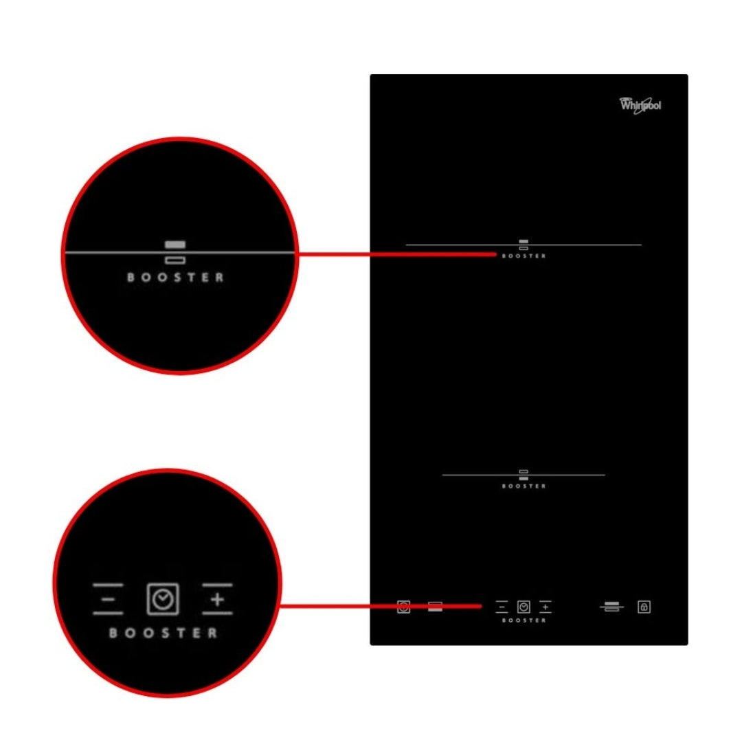 Whirlpool 2 Zones Induction Hob ACM 712 IX