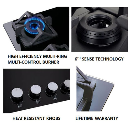 Whirlpool 90 cm 4 Burner Hob Intellicook Brass Series ELITE HDMC 904 BRASS