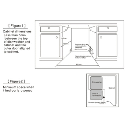 Elica Built In Dishwasher WQP 12 7713M WITHOUT DOOR with 14 Place Settings
