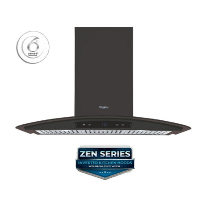 Whirlpool 90 cm Wall Mounted Chimney Zen Series ZEN BF 9W CGA BLDC BK HOOD