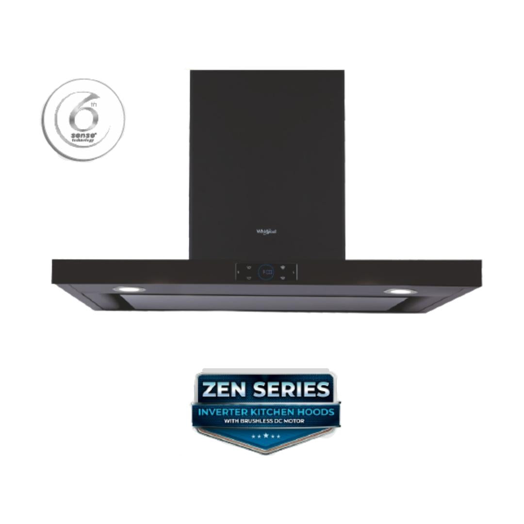 Whirlpool 90 cm Island Chimney Zen Series ZEN TQT 9I TA BLDC BK HOOD