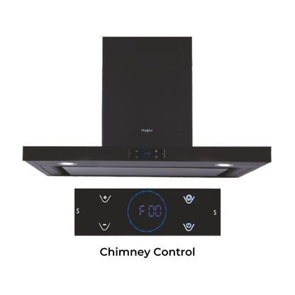 Whirlpool 90 cm Island Chimney Zen Series ZEN TQT 9I TA BLDC BK HOOD