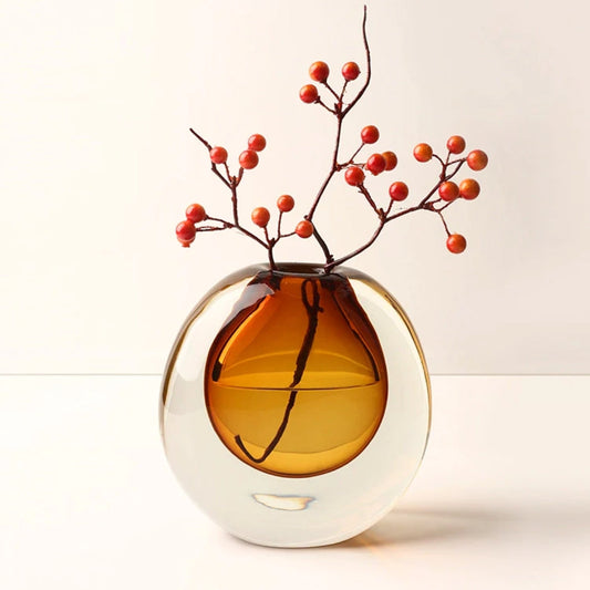 Gilded Champagne Glass Elegance Vase