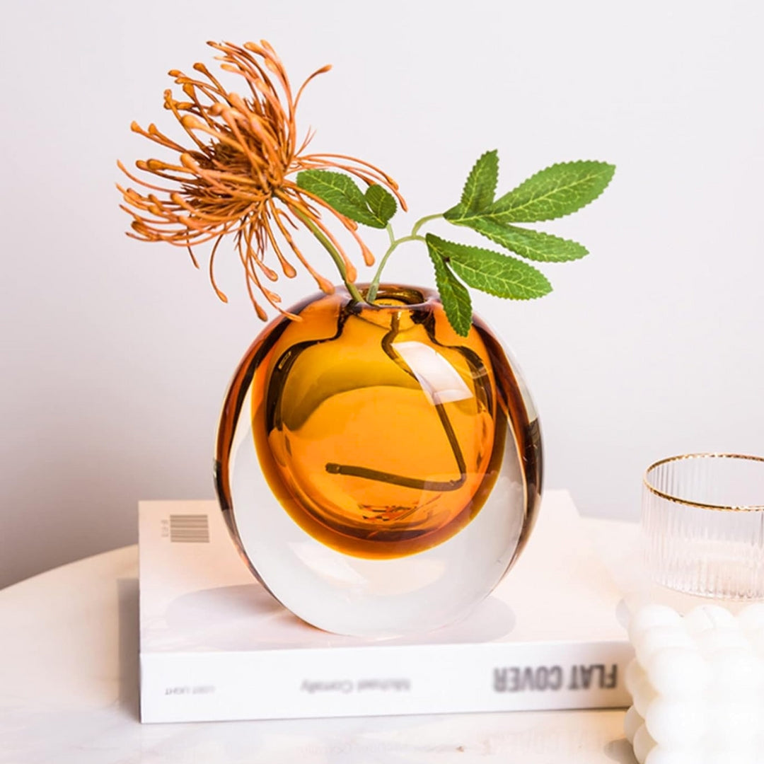 Gilded Champagne Glass Elegance Vase