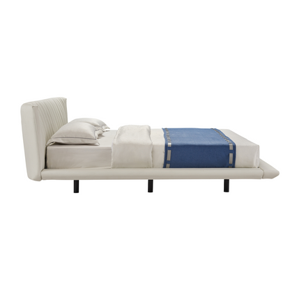 Jamie Bed - White MF Leather
