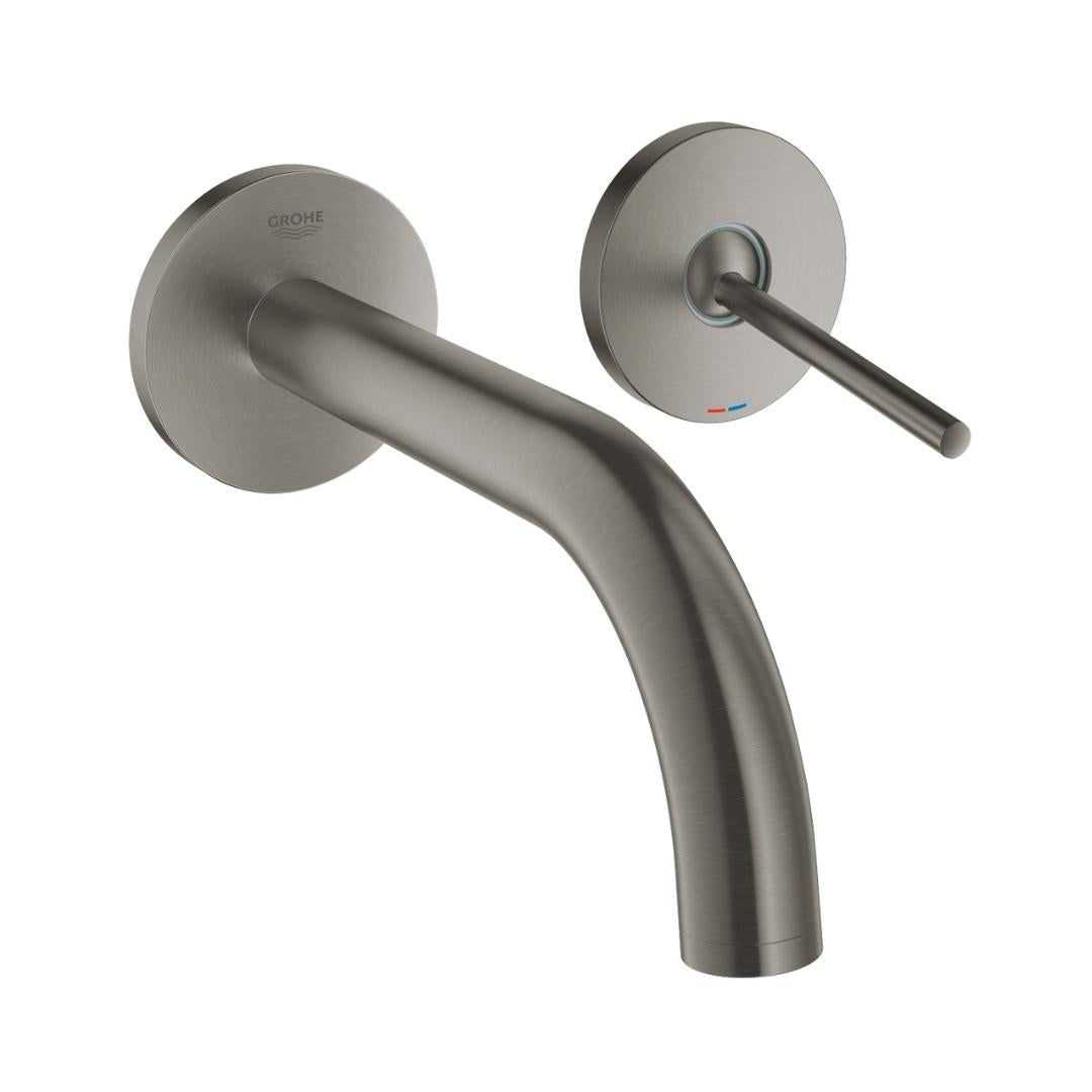 Grohe Wall Mounted Basin Mixer Atrio 19287AL3 - Hard Graphite