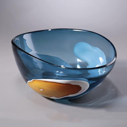 Sapphire Serenity Glass Tranquility Vase