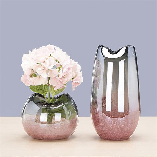 Ethereal Blush Glass Harmony Vase