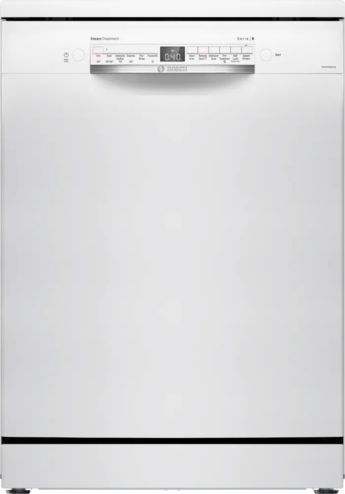 Bosch free-standing dishwasher 60 cm Series 6 White SMS6IKW01I