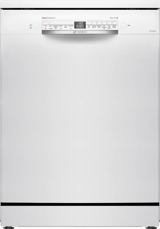 Bosch free-standing dishwasher 60 cm Series 6 White SMS6IKW01I