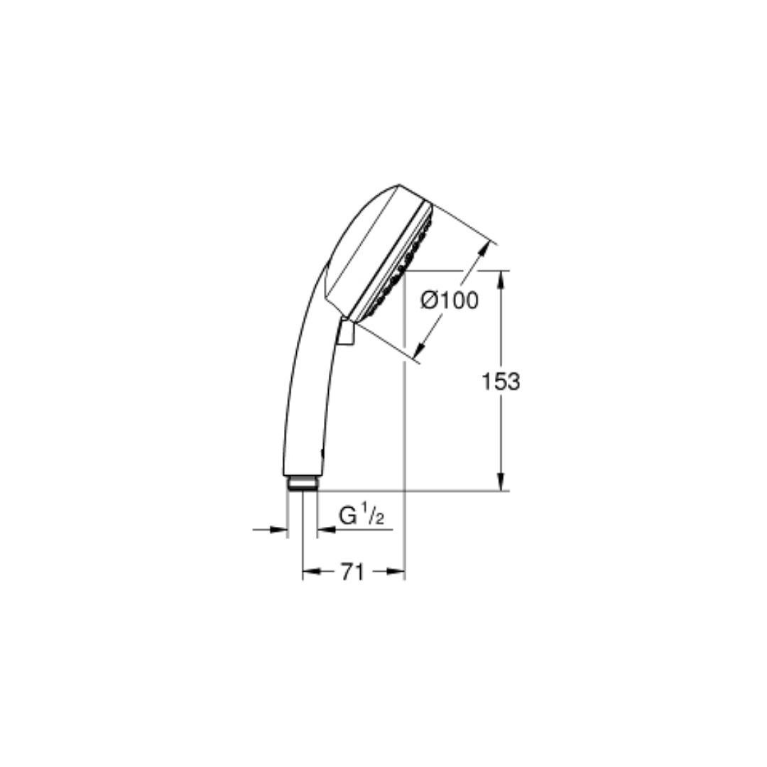 Grohe Multi Flow Hand Shower Cosmopolitan Series 27572002 - Chrome
