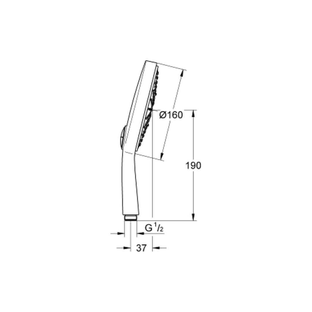 Grohe Multi Flow Hand Shower Cosmopolitan Series 27668000 - Chrome