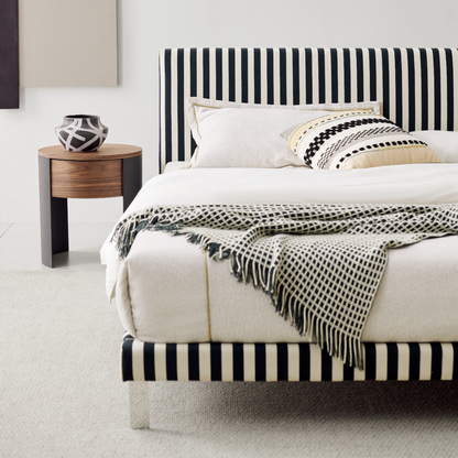 Jacob Bed - Black & White Striped
