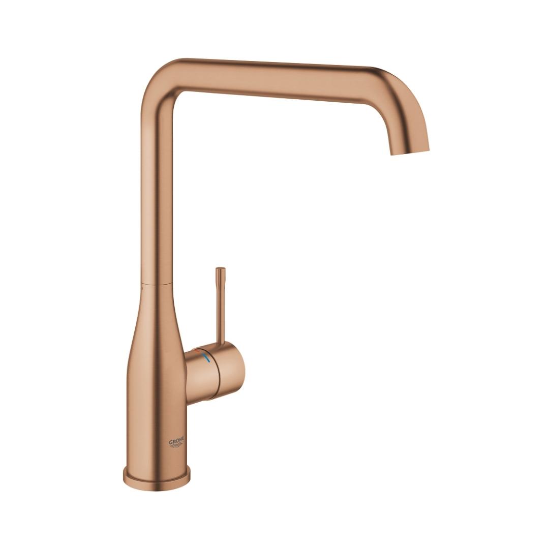 Grohe Table Mounted Regular Kitchen Sink Mixer Essence M30269DL0 with Swinging Spout in Brushed Warm Sunset Finish