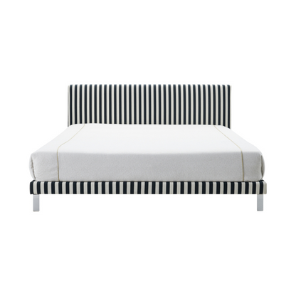 Jacob Bed - Black & White Striped