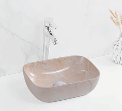 Glossy Marble table top art basin SF 9408A-4