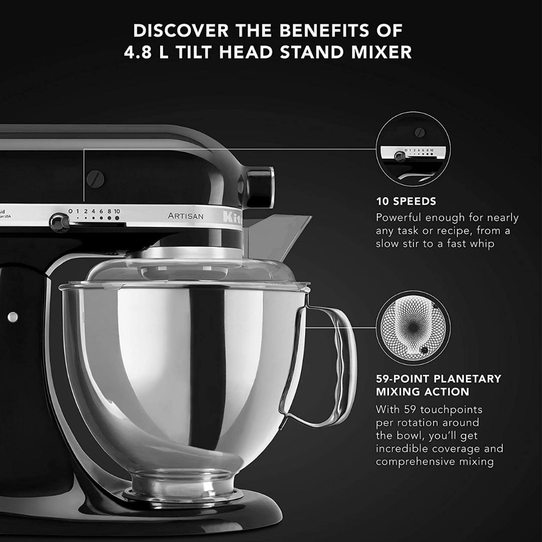 KitchenAid Kitchen Machine 4.8 L ARTISAN TILT Onyx Black