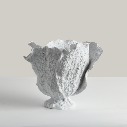 Alabaster Grace Flower Vase (White)