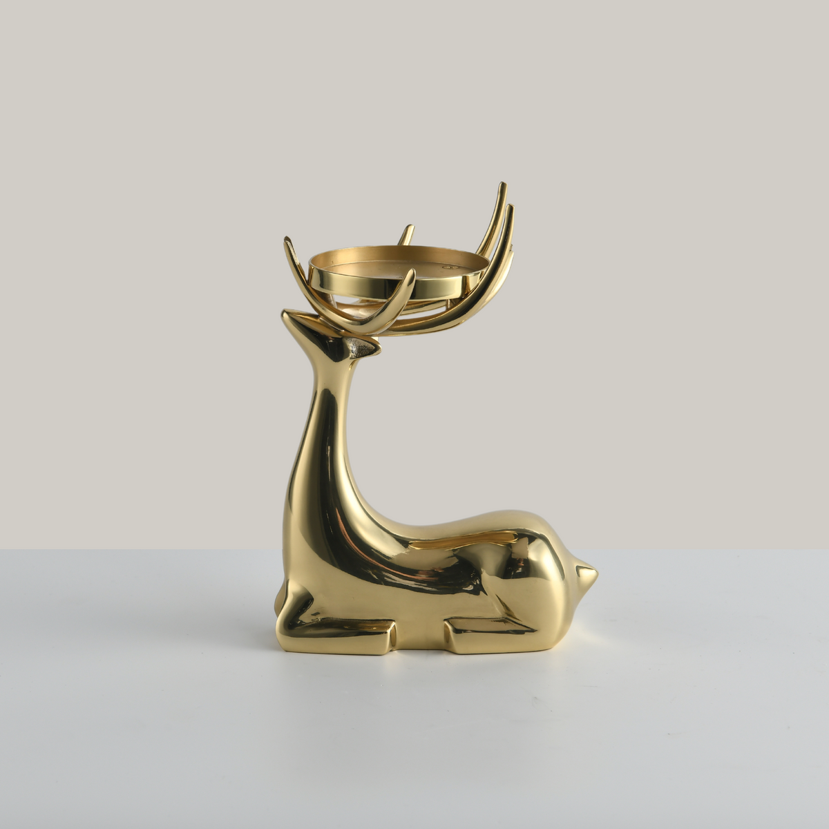 Luminous Stag Copper Candle Holder (Small)