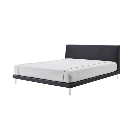 Jacob Bed - Black Leather