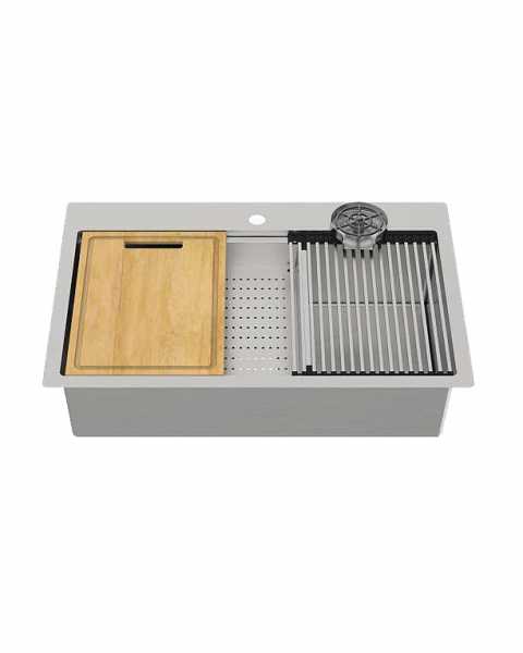Hafele ARGENTO TOPAZ R3222D (32x22x9) Stainless Steel Workstation Sink