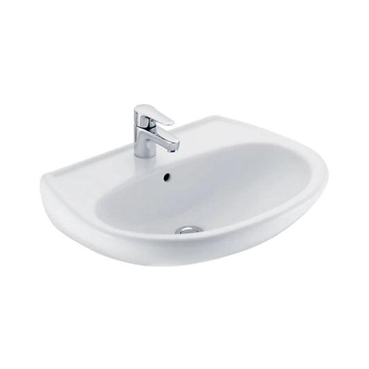 Jaquar - Wall Mounted Oval White Wash Basin - Continental - CNS WHT 801 ...