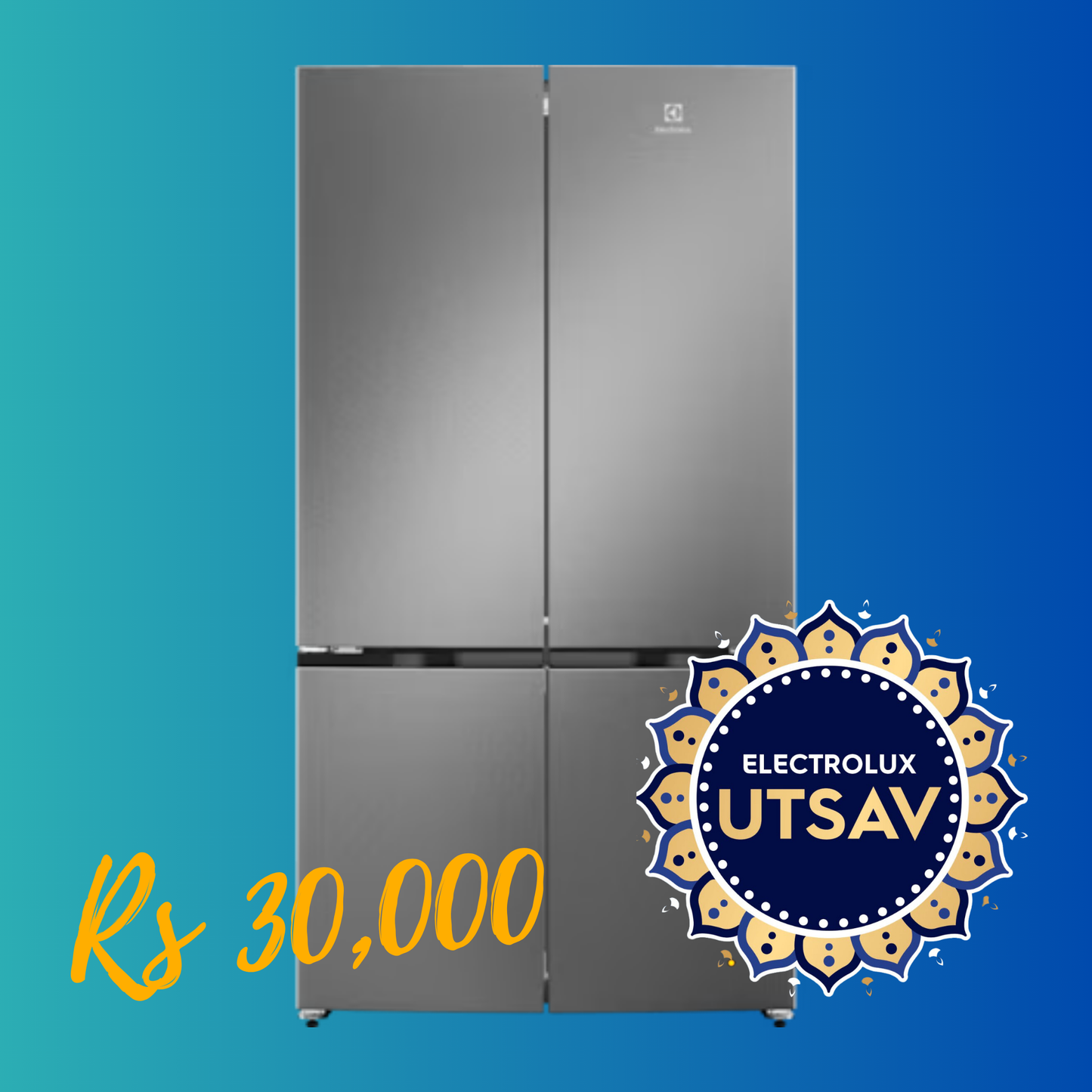 Electrolux Oven UltimateTaste 500 KOD3H50BK + Microwave with Air Fryer UltimateTaste 900 EMSB30XCF + Chimney UltimateTaste 700 Series ECS9932KB + Hob UltimateTaste 300 EHG9430BCI with Festive Price Refrigerator