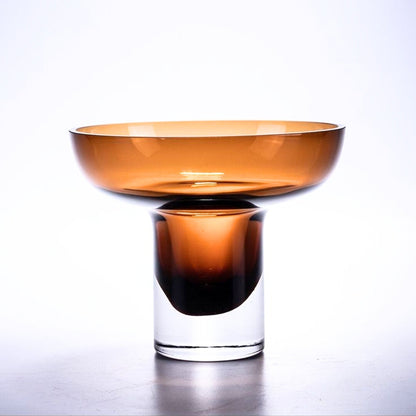 Champagne Cascade Glass Serenity Vase