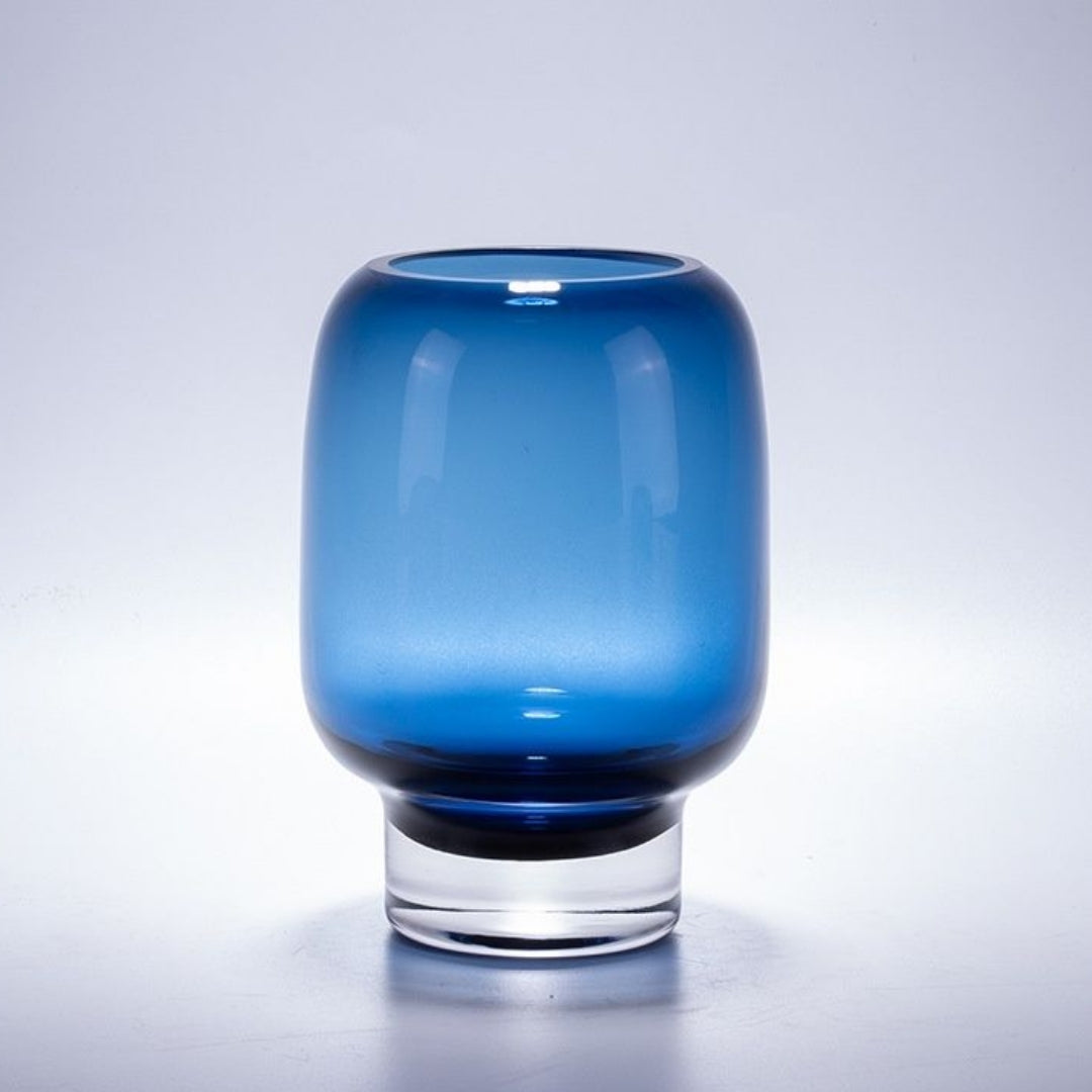 Cerulean Dreams Glass Beauty Vase
