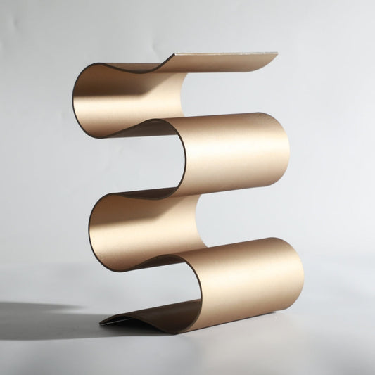 Opulent Brass Elegance Wine Rack