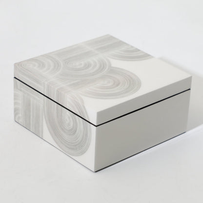 Contemporary White MDF Storage Box
