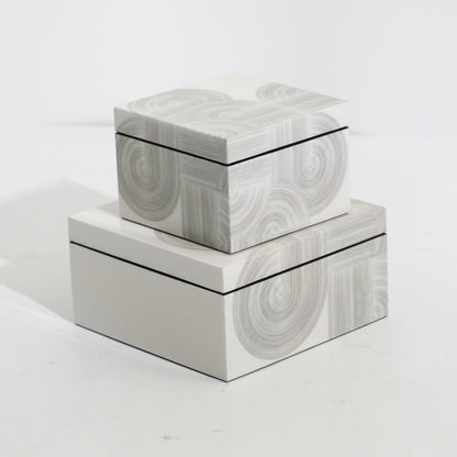 Contemporary White MDF Storage Box
