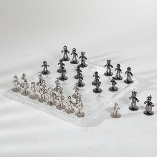 Crystal Brilliance The Acrylic & Alloy Chessboard