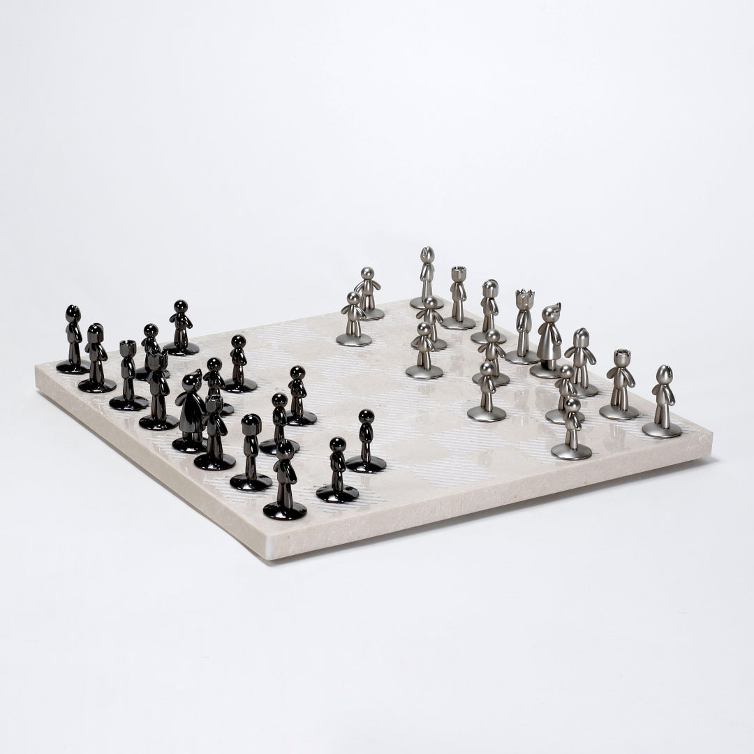 Slate Elegance Stone Serenity Chessboard