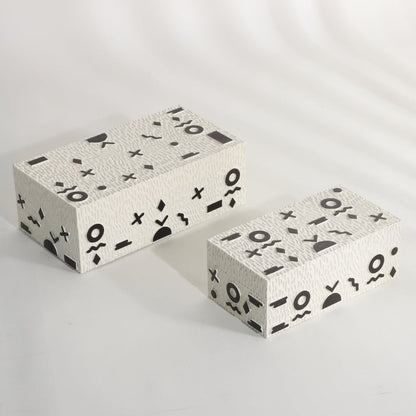 Minimalist Milk White Resin Storage Box