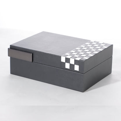 Artistry in Weaving Leather Storage Box