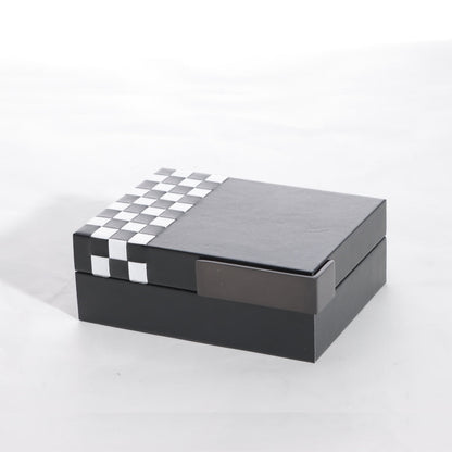 Artistry in Weaving Leather Storage Box
