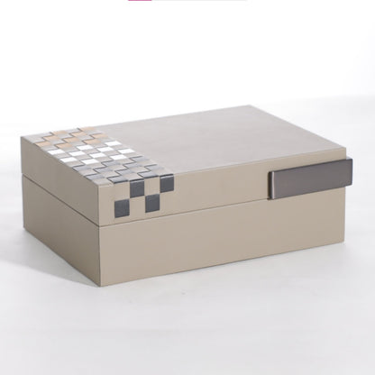 Vibrant Multi-Color Hand-Woven Microfiber Storage Box
