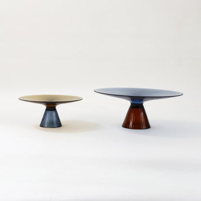 Azure Breeze & Champagne Dreams Glass Fruit Bowl