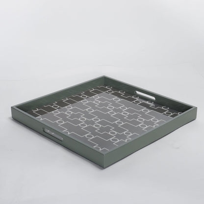 Ethereal Geometry Graphic Decorative Tray