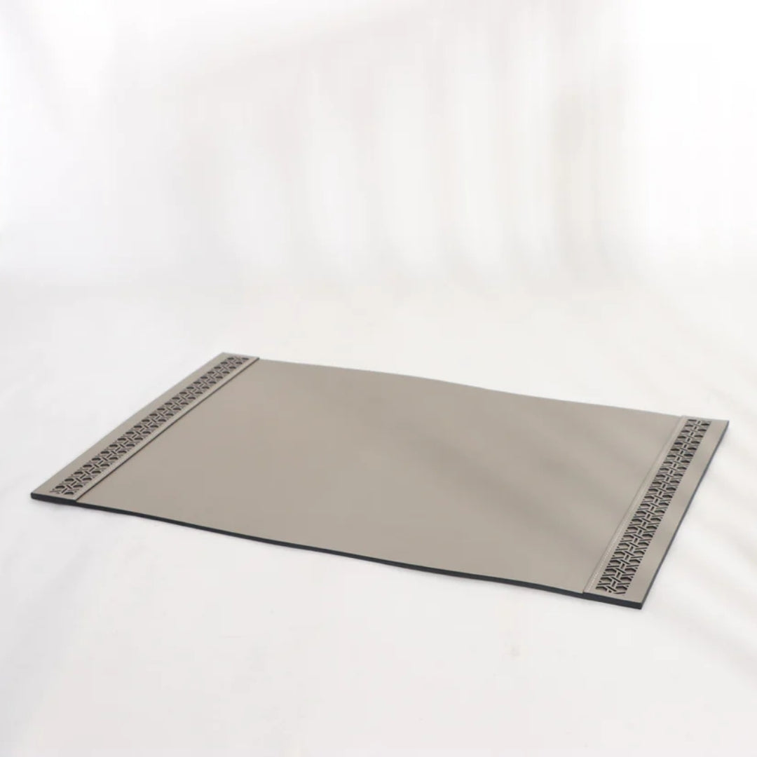 Productive Comfort Khaki Leather Desktop Mat