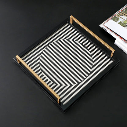 Symphony of Contrast Square Decorative Tray