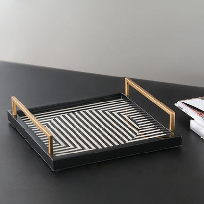 Symphony of Contrast Square Decorative Tray