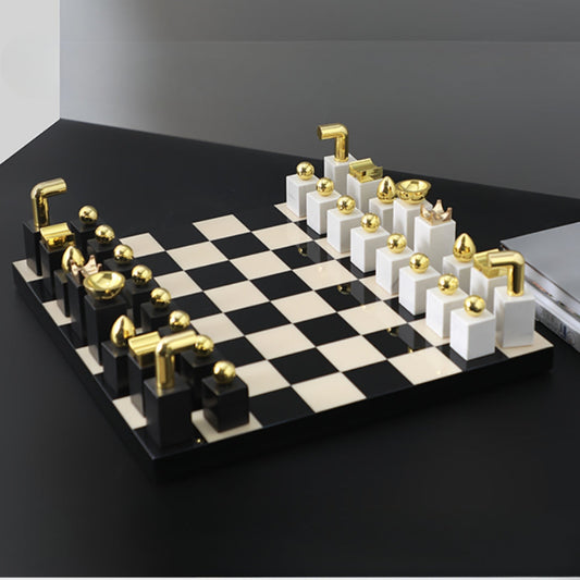 Majestic Marble & Ebony Symphony Chessboard