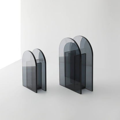 Ebony Radiance Glass Vase