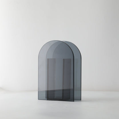 Ebony Radiance Glass Vase