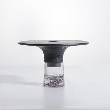 Noir Elegance Resin Vase