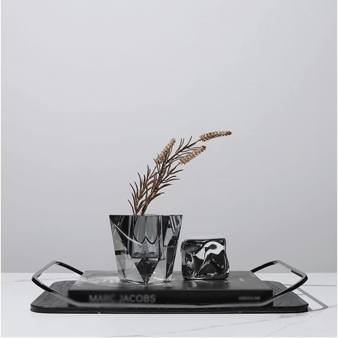 Mystic Radiance Smoky Crystal Candle Holder
