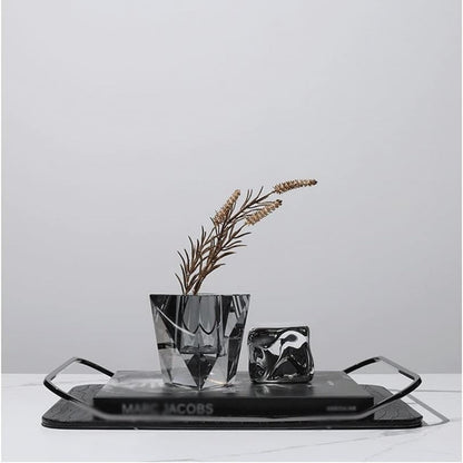 Mystic Radiance Smoky Crystal Candle Holder